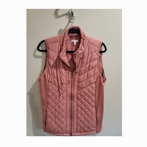 Maurices Blush Quilted Vest